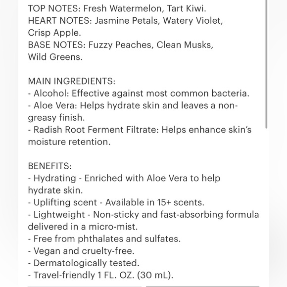 NWT TOUCHLAND WILD WATERMELON HYDRATING HAND SANITIZER - Picture 4 of 4